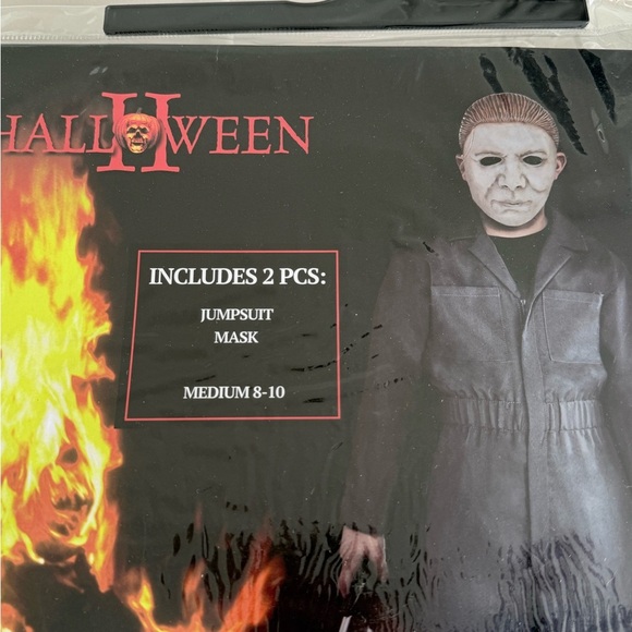Michael Myers Halloween II Costume – Size Medium (8-10), Jumpsuit & Mask - Picture 3 of 7